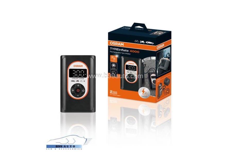 Osram TYREinflate 4000 Újratölthető légkompresszor - Gumiabroncs pumpa Osram TYREinflate 4000 Újratölthető légkompresszor - Gumiabroncs pumpa